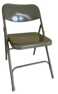 single metal folding chair