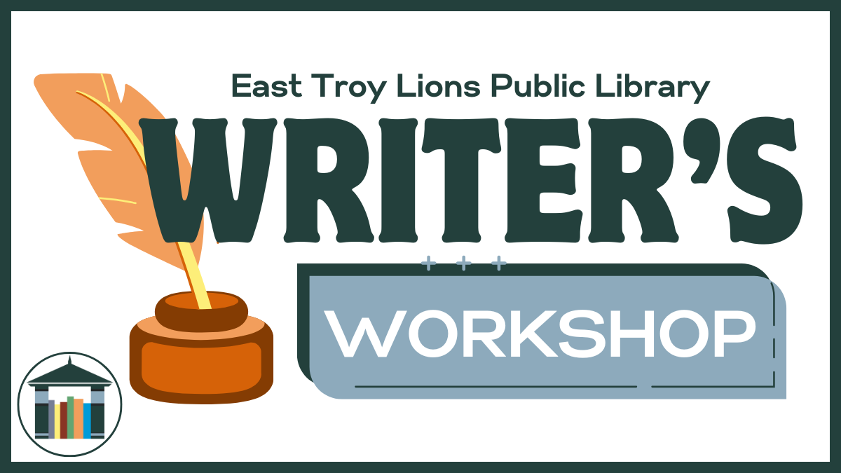 Writers Workshop Brown Inkwell containing tan quill on white background.