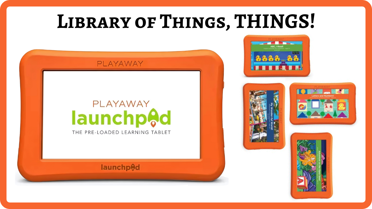 Launchpads Graphic One large orange launchpad tablet on left with 4 additional smaller launchpad tablets arranged on right.