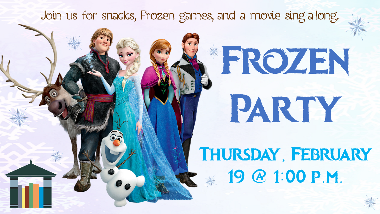 Frozen Party TV Characters from Frozen with information about Frozen Party on Thursday, February 19th at 1:00.