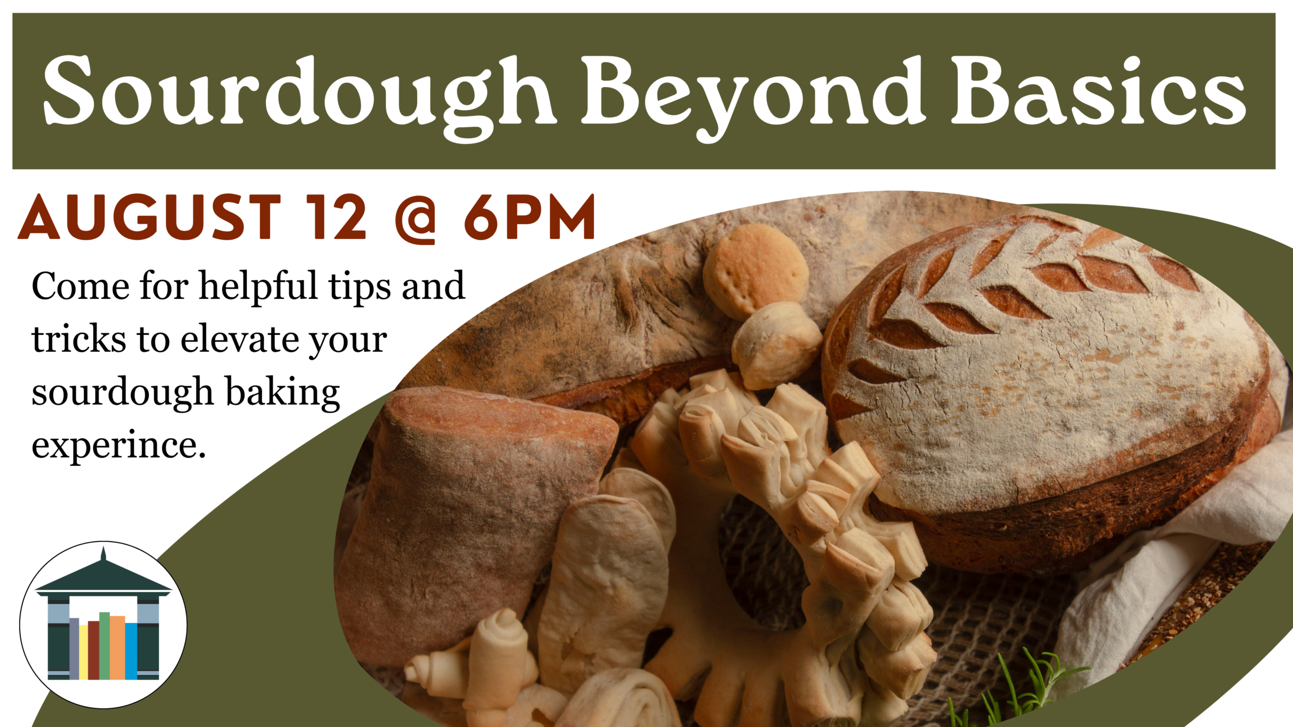 Sourdough Made Simple Promo with two artisan loafs