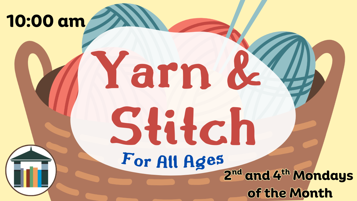 Basket of yarn set on light yellow background.